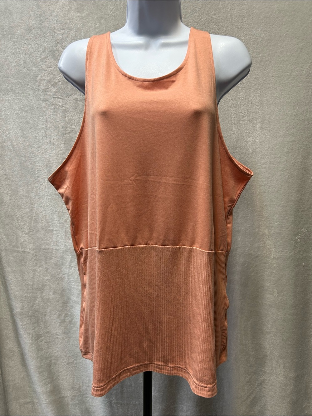 adidas Peach Scoop Neck Tank Top